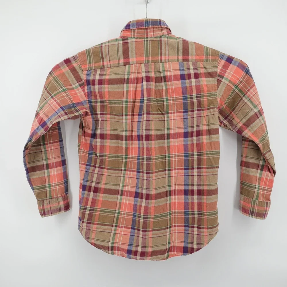 Polo Ralph Lauren Plaid Button Down Shirt‎ Long Sleeve Boys Size Large 16 18